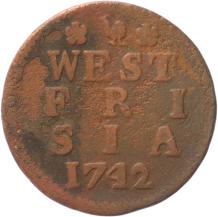 West-Friesland Duit 1742
