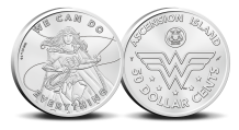 Wonder Woman 50 Dollar Cent in coincard