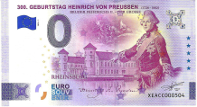 0 Euro biljet Duitsland 2026 - 300. Geburtstag Heinrich von Preussen (1726-1802)
