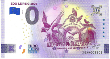 0 Euro biljet Duitsland 2026 - Zoo Leipzig 2026
