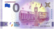 0 Euro biljet Duitsland 2026 - Kaiserbäder GOLD LABEL
