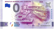 0 Euro biljet Duitsland 2026 - Miniatur Wunderland Hamburg 2026