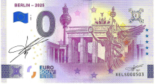 0 Euro biljet Duitsland 2025 - Berlin -2025 - handgesigneerd RF