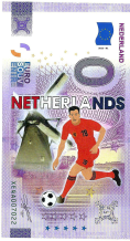0 Euro biljet Duitsland 2022 - WK-Voetbal Qatar 2022 - Nederland COLOR