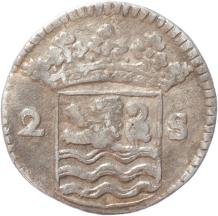 Zeeland Dubbele wapenstuiver 1730