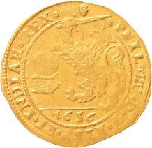 Zuidelijke Nederlanden Brabant. Philips IV. Gouden leeuw. 1656