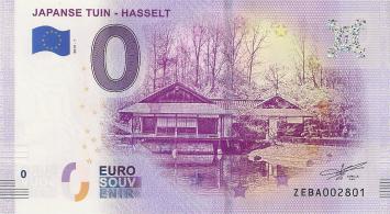 0 Euro biljet België 2019 - Japanse Tuin Hasselt
