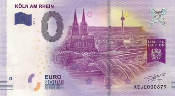 0 Euro biljet Duitsland 2017 - Köln am Rhein II