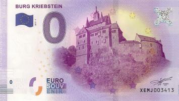 0 Euro biljet Duitsland 2017 - Burg Kriebstein