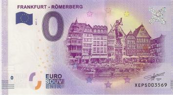0 Euro biljet Duitsland 2017 - Frankfurt - Römerberg