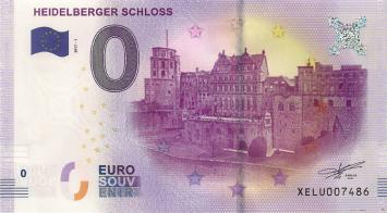 0 Euro biljet Duitsland 2017 - Heidelberger Schloss