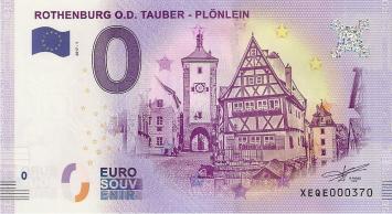 0 Euro biljet Duitsland 2017 - Rothenburg o.d. Tauber - Plönlein