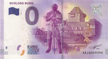 0 Euro biljet Duitsland 2017 - Schloss Burg III