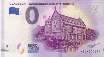 0 Euro biljet Duitsland 2018 - Gladbeck Wasserschloss Wittringen