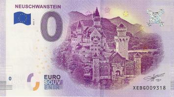 0 Euro biljet Duitsland 2018 - Neuschwanstein