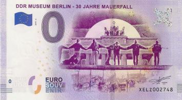 0 Euro biljet Duitsland 2019 - DDR Museum Berlin - 30 Jahre Mauerfall
