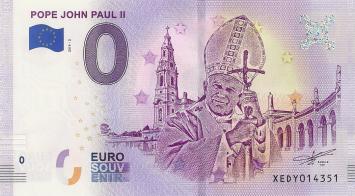 0 Euro biljet Duitsland 2019 - Pope John Paul II