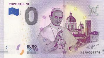 0 Euro biljet Duitsland 2019 - Pope Paul VI