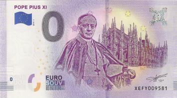 0 Euro biljet Duitsland 2019 - Pope Pius XI