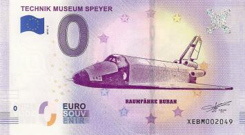 0 Euro biljet Duitsland 2019 - Technik Museum Speyer