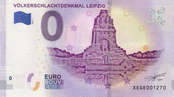 0 Euro biljet Duitsland 2019 - Völkerschlachtdenkmal Leipzig
