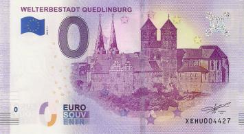 0 Euro biljet Duitsland 2019 - Welterbestadt Quedlinburg