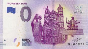 0 Euro biljet Duitsland 2019 - Wormser Dom