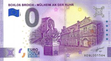 0 Euro biljet Duitsland 2020 - Schloss Broich - Mülheim an der Ruhr