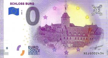 0 Euro biljet Duitsland 2020 - Schloss Burg
