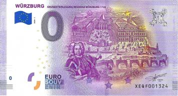 0 Euro biljet Duitsland 2020 - Würzburg
