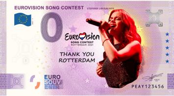 0 Euro biljet Nederland 2021 - Eurovisie Songfestival Stefania Liberakakis KLEUR