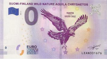 0 Euro biljet Finland 2019 - Wild Nature Aquila Chrysaetos