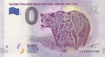0 Euro Biljet Finland 2018 - Wild Nature Ursus Arctos