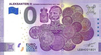 0 Euro biljet Finland 2020 - Aleksanteri II