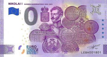 0 Euro biljet Finland 2020 - Nikolai I