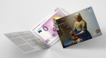 0 Euro biljet Nederland 2021 - Vermeer Het Melkmeisje LIMITED EDITION FIP#41