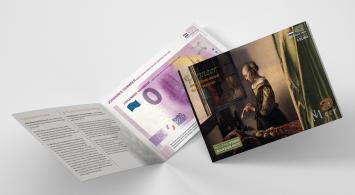 0 Euro biljet Nederland 2021 - Vermeer Brieflezend meisje bij het venster LIMITED EDITION FIP#42