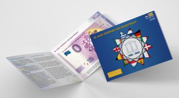 0 Euro biljet Nederland 2022 - Verdrag van Maastricht LIMITED EDITION FIP#58