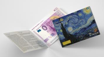 0 Euro biljet Nederland 2022 - Van Gogh De Sterrennacht LIMITED EDITION FIP#62