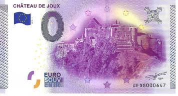 0 Euro biljet Frankrijk 2015 - Chateau de Joux