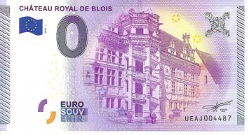 0 Euro biljet Frankrijk 2015 - Chateau Royal de Blois