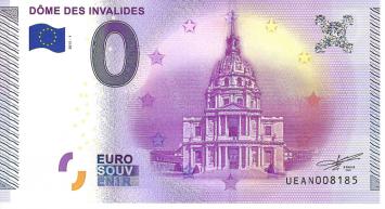 0 Euro biljet Frankrijk 2015 - Dome des Invalides