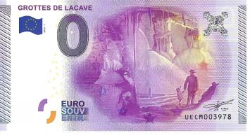 0 Euro biljet Frankrijk 2015 - Grottes de Lacave