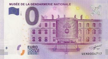 0 Euro biljet Frankrijk 2017 - Musée de la Gendarmerie Nationale
