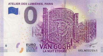 0 Euro biljet Frankrijk 2019 - Atelier des Lumières - Van Gogh