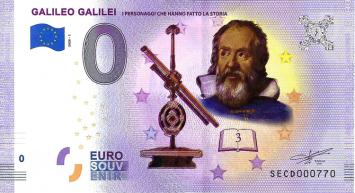 0 Euro biljet Italië 2020 - Galileo Galilei KLEUR