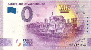 0 Euro biljet Nederland 2022 - Kasteelruïne Valkenburg MIF