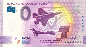 0 Euro biljet Nederland 2022 - Koninklijke Luchtmacht ACC