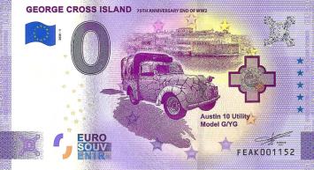 0 Euro biljet Malta 2020 - George Cross Island ANNIVERSARY