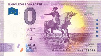 0 Euro biljet Malta 2021 - Napoleon Bonaparte ANNIVERSARY